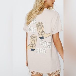 Ride ‘Em Cowboy Plus Size Tee in color Samd